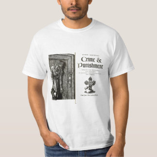 Camiseta O T-shir de homens brancos do crime e da punição