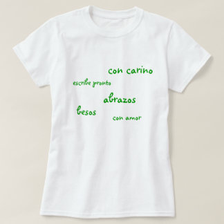 Camiseta O t-shirt/espanhol da mulher