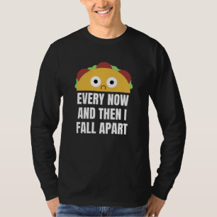 Camiseta O Taco De Vez Em Quando Eu Caio Na Comida Engraçad