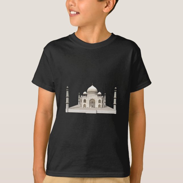 Camiseta O Taj Mahal: Modelo 3D: (Frente)