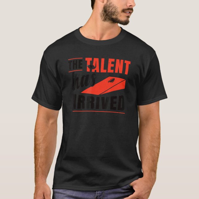 Camiseta O Talento Chegou Bean Bag Cornhole (Frente)