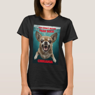 Camiseta O tamanho não... o medo! Adesivo