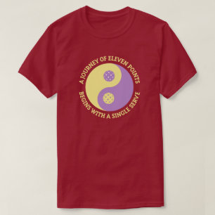 Camiseta O Tao do Pickleball   Engraçado Yin Yang Picklebal