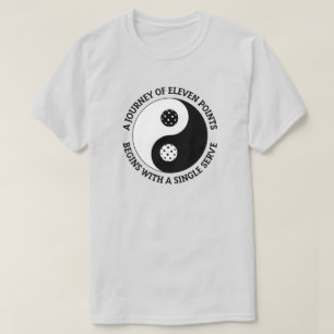 Camiseta O Tao do Pickleball   Engraçado Yin Yang Picklebal