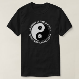 Camiseta O Tao do Pickleball Engraçado Yin Yang Picklebal