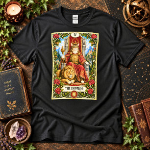 Camiseta O Tarot do Gato Imperador - Autoridade e Ordem