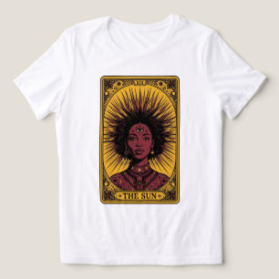 Camiseta O Tarot do Sol XIX - Deusa do Sol Negro Celestial