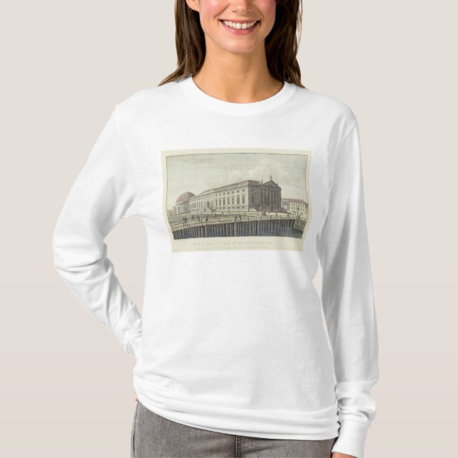 Camiseta O teatro da ópera, Berlim (Frente)