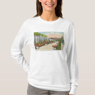 Camiseta O teatro do jardim de Oakes abaixa o terraço