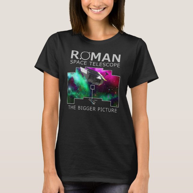 Camiseta O telescópio espacial romano da NGRST Nancy Grace (Frente)