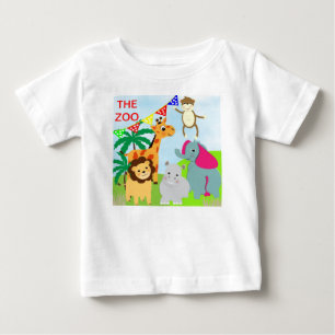 Camiseta O Tema Animal Zoo Cute