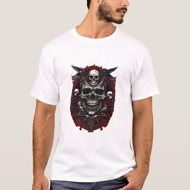 Camiseta O tema da morte mental no (Frente)