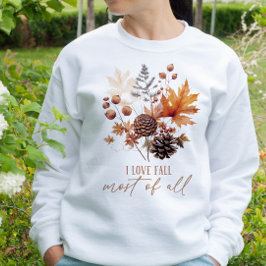 CAMISETA O TEMA DO OUTONO EU AMO CAIR MAIS DE TUDO