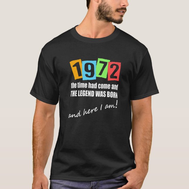 Camiseta O Tempo De 1972 Chegou E A Lenda Era O Nascer Birt (Frente)