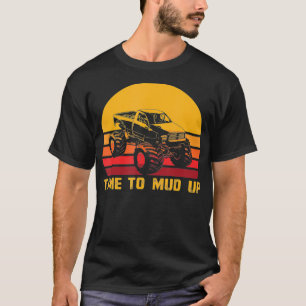 Camiseta O Tempo De Mud Bloquear A Corrida Do Esporte Motor