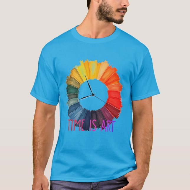 Camiseta O Tempo é Arte – Conceito de Fluxo de Existência C (Frente)