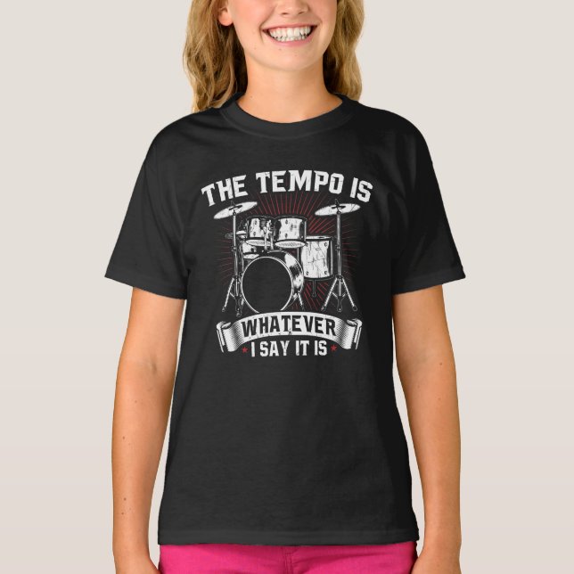 Camiseta O Tempo é o que eu digo é Drummer (Frente)