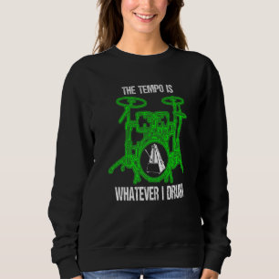 Camiseta O Tempo É O Que Eu Tambor Drum Drummer Conjunto