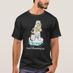 Camiseta O Tempo Está Acabando Com O Aquecimento Global Do
