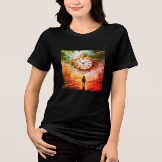 Camiseta O Tempo Está Acabando Manga Curta Masculino/Femini