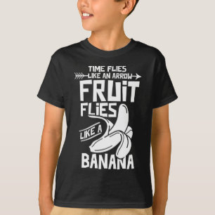 Camiseta O Tempo Farmante voa como uma fruta de flecha voa