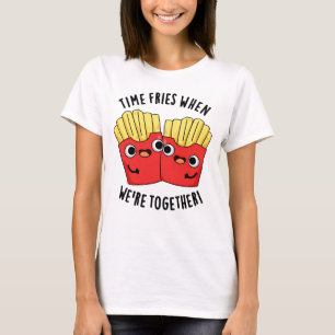 Camiseta O Tempo Frita Quando Estamos Juntos Piada Divertid