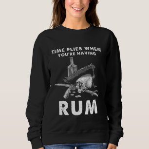 Camiseta O tempo voa quando você está comendo Rum - Arrepio