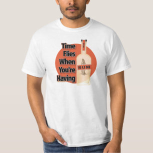 Camiseta O tempo voa quando você está tendo o RUM