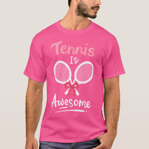 Camiseta O Tênis engraçado é um Arco cor-de-rosa, bonito, c