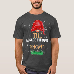 Camiseta O terapeuta da massagem Gnome Family Matching Cris