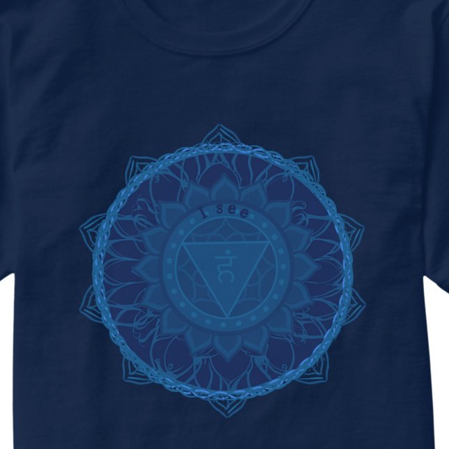 Camiseta O Terceiro Olho Chakra Mandala Ajna (Criador carregado)