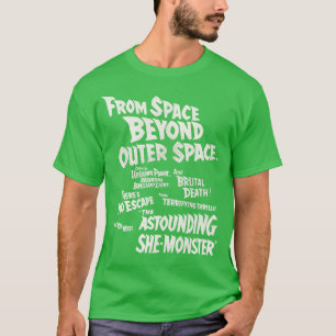 Camiseta O Terrível Monstro Vintage Cult Horror Mov