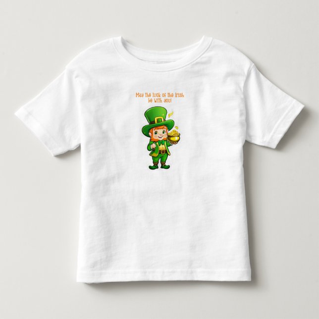 Camiseta O tesouro de Lucky Leprechaun (Frente)