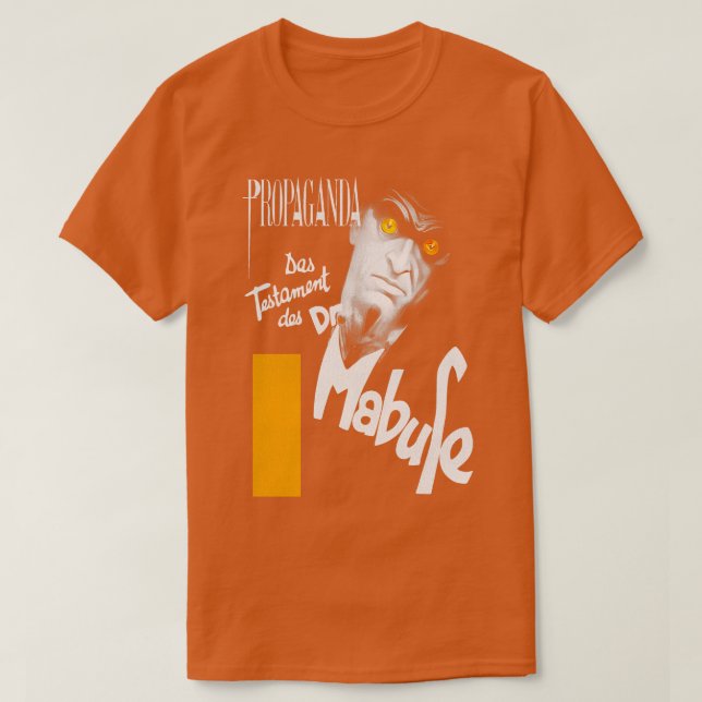 Camiseta O Testamento do Dr. Mabud (Frente do Design)