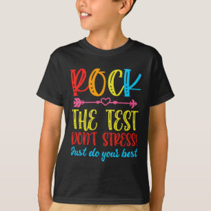 Camiseta O teste do dia não enfatiza o teste