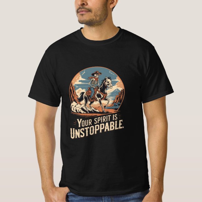 Camiseta O teu espírito é imparável (Frente)