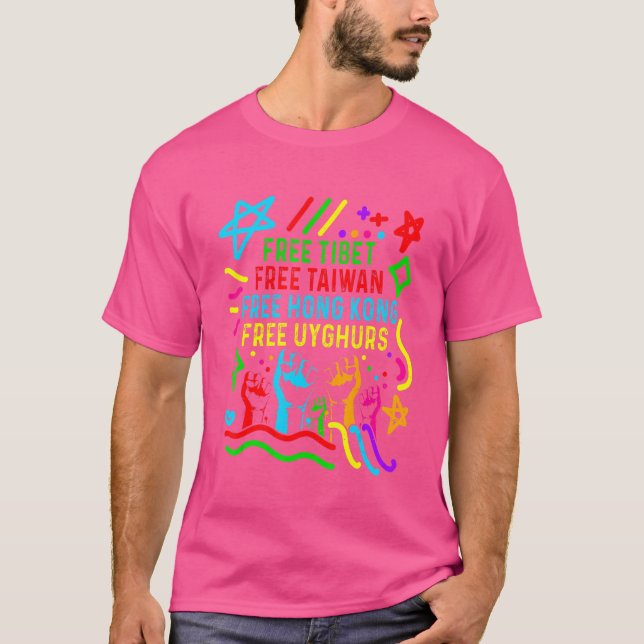 Camiseta O Tibete Livre De Taiwan (Frente)
