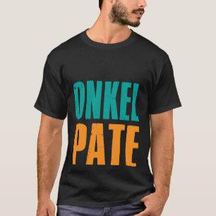 Camiseta O tio de impressão em segundo plano, o padrinho, a