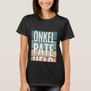 Camiseta O tio de impressão em segundo plano, o padrinho, a