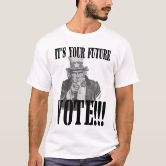Camiseta O tio Sam quê-lo VOTAR!!!