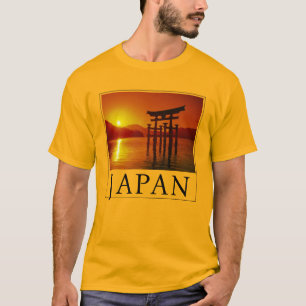 Camiseta O-Torii Gate, Itsukushima Shrine Miyajima, Japão