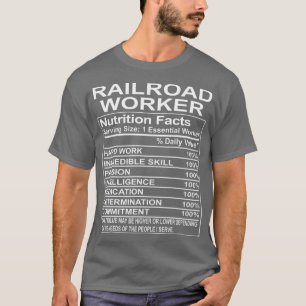 Camiseta O Trabalhador Ferroviário Oferece Apreciação Engra