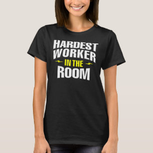 Camiseta O Trabalhador Mais Difícil No Músculo De Gym De Tr