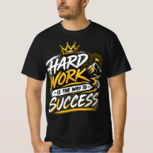 O Trabalho Duro É O Caminho Para o Sucesso Tipogra