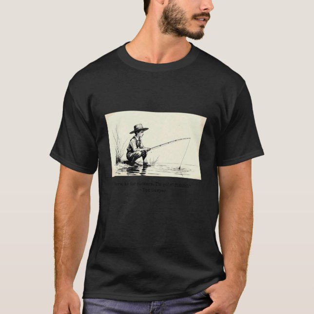 Camiseta O trabalho é para otários. Estou Pescando (Frente)