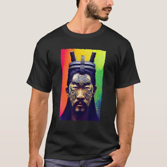Camiseta O Tradicional Guerreiro Samurai Com Uma Torção Mod (Frente)