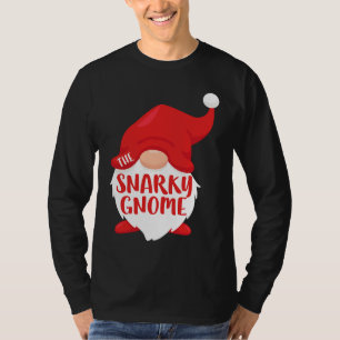 Camiseta O Traje de Natal Combinando T do Gnome Malicioso