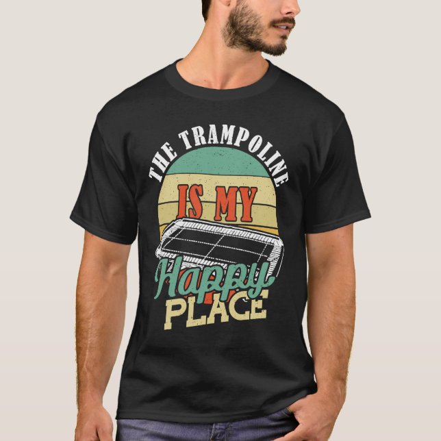 Camiseta O Trampoline É Meu Lugar Feliz Trampoline (Frente)