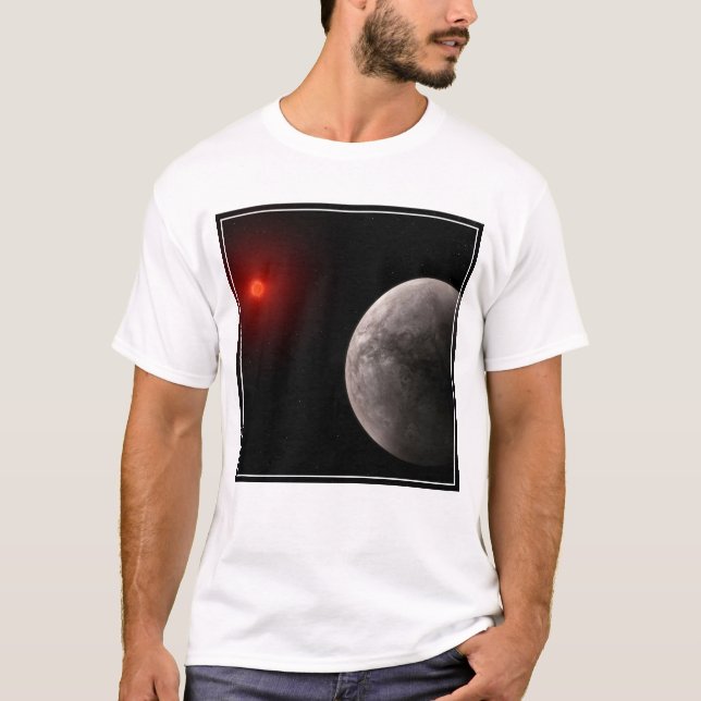 Camiseta O Trapist-1 B do Exoplaneta Quente Rocky. (Frente)