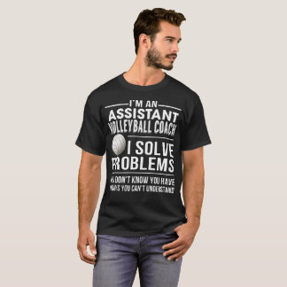 Camiseta O treinador assistente do voleibol resolve o